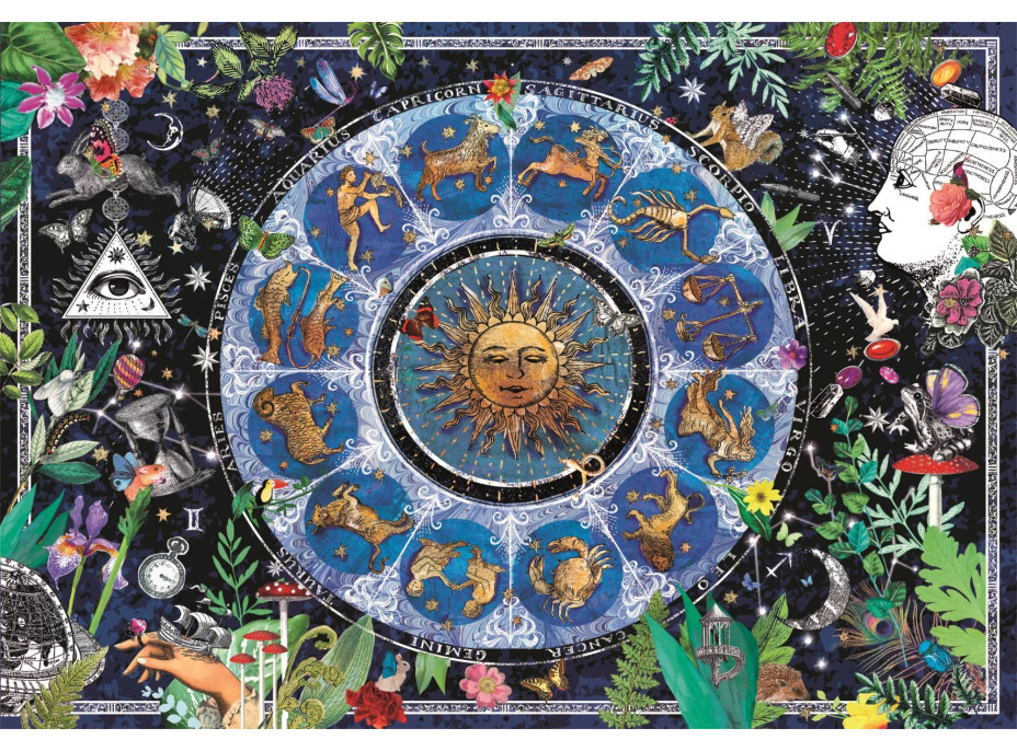 CLEMENTONI Puzzle Astrologická mapa 1000 dílků