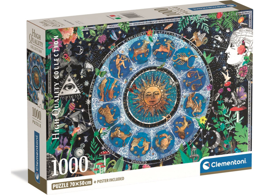 CLEMENTONI Puzzle Astrologická mapa 1000 dílků