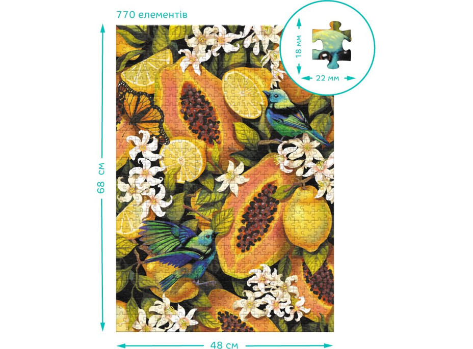 DODO Puzzle Botany: Tropické ovoce 770 dílků