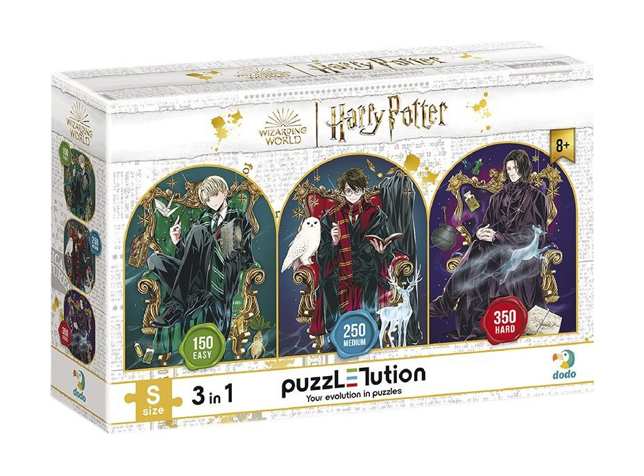 DODO Puzzle Harry Potter: Draco, Harry a Snape 150, 250 a 350 dílků