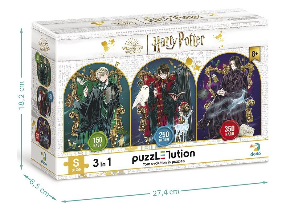 DODO Puzzle Harry Potter: Draco, Harry a Snape 150, 250 a 350 dílků