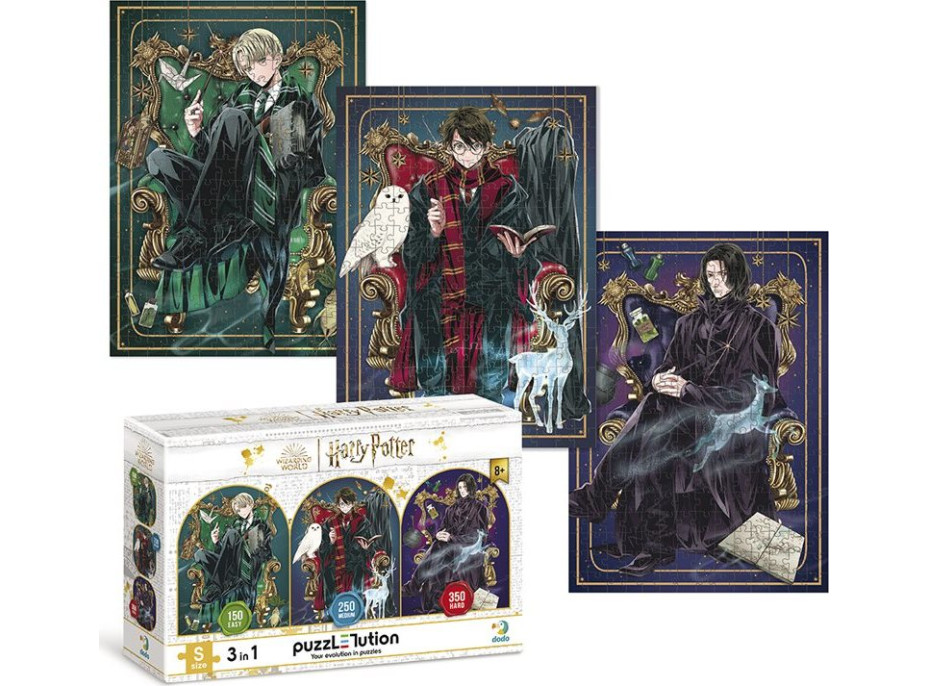 DODO Puzzle Harry Potter: Draco, Harry a Snape 150, 250 a 350 dílků