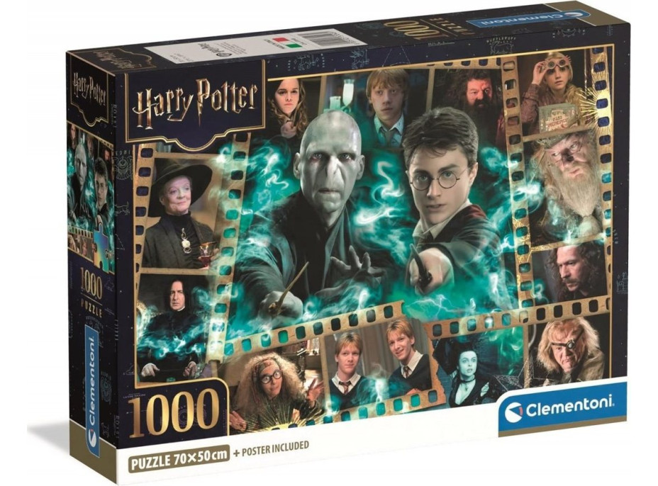 CLEMENTONI Puzzle Harry Potter: Oblíbené postavy 1000 dílků