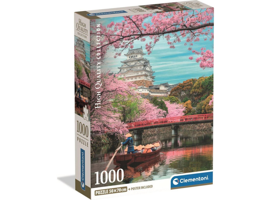 CLEMENTONI Puzzle Hrad Himeji na jaře 1000 dílků