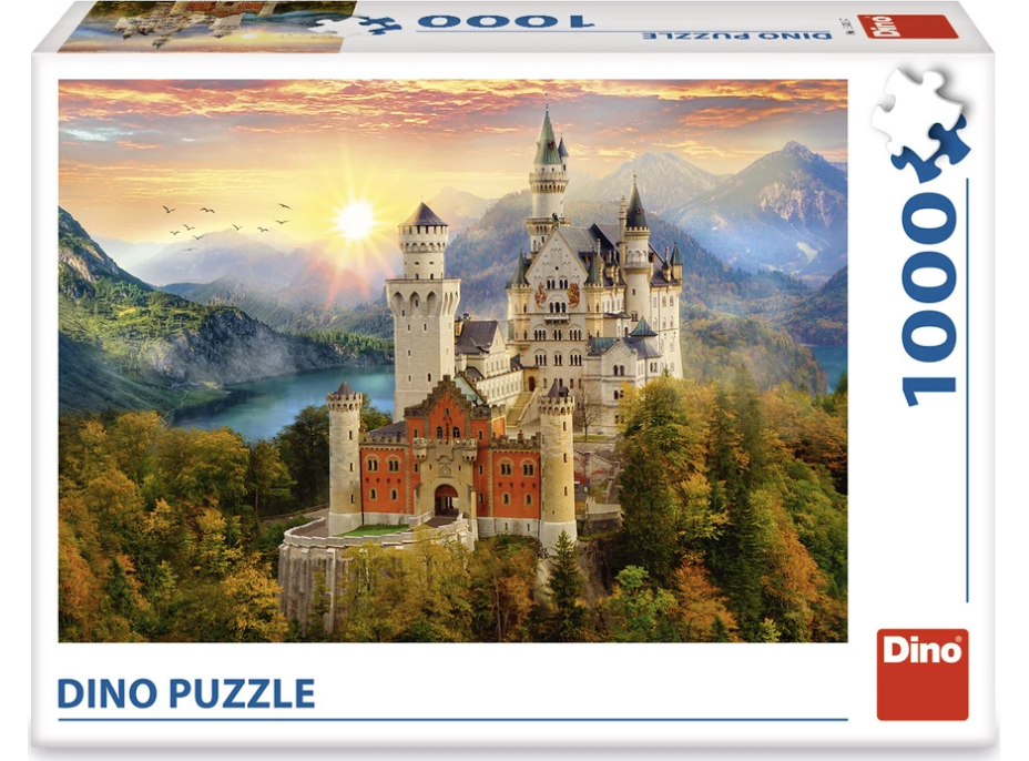 DINO Puzzle Malovaný Neuswanstein 1000 dílků