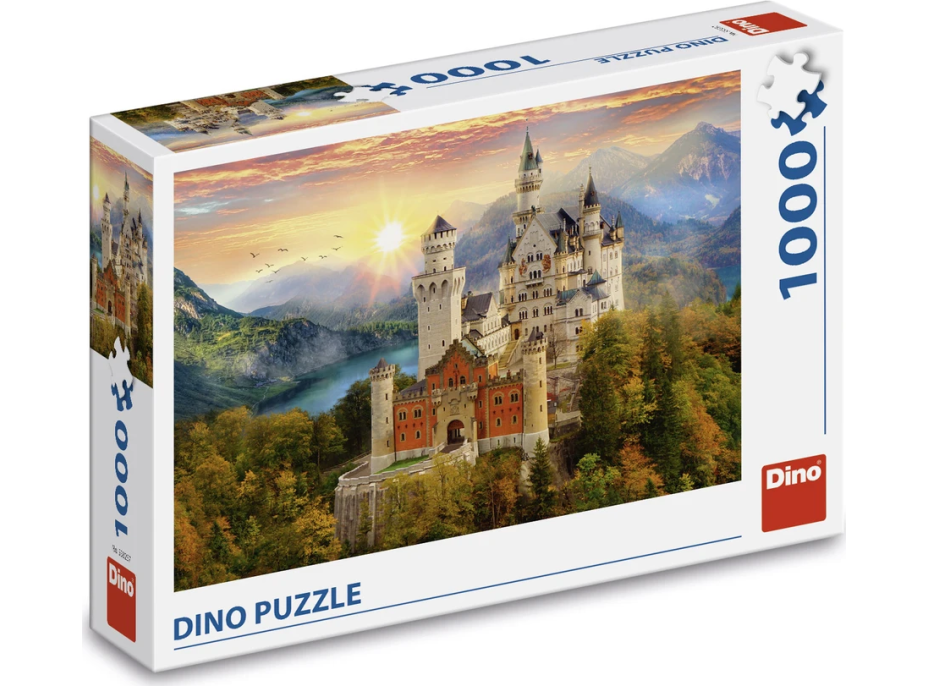 DINO Puzzle Malovaný Neuswanstein 1000 dílků