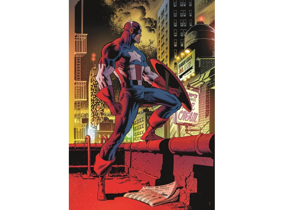 CLEMENTONI Puzzle Marvel: Kapitán Amerika 1000 dílků