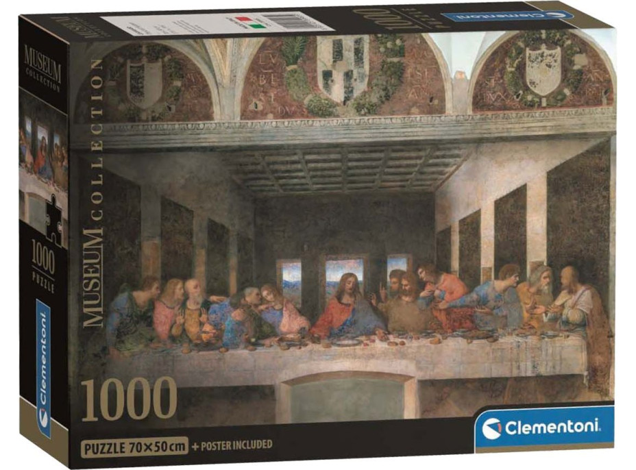 CLEMENTONI Puzzle Museum Collection: Poslední večeře 1000 dílků
