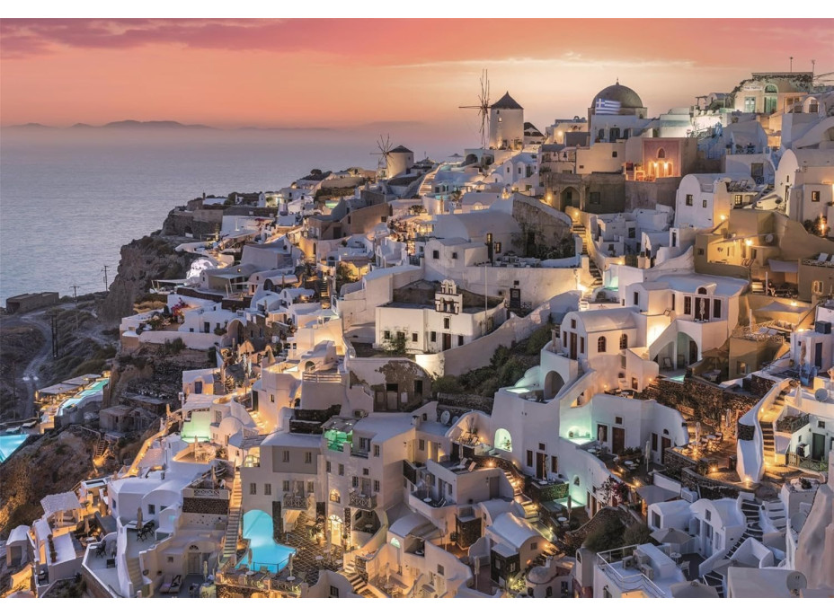 CLEMENTONI Puzzle Odstíny Santorini 1000 dílků