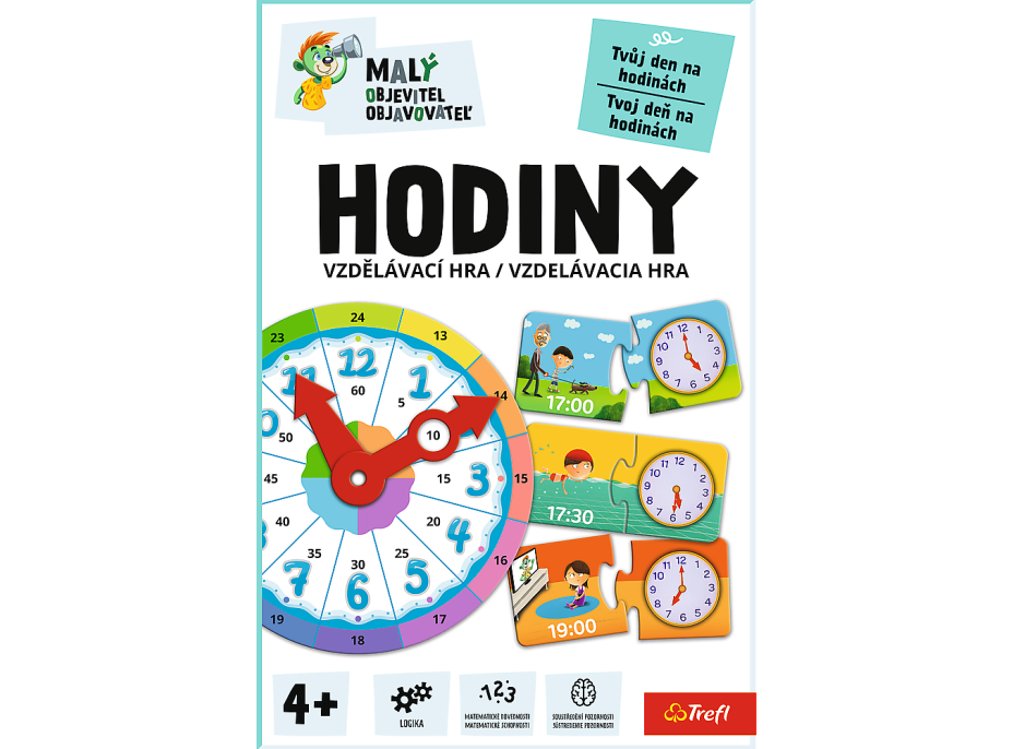 TREFL Vzdělávací hra Malý objevitel: Hodiny