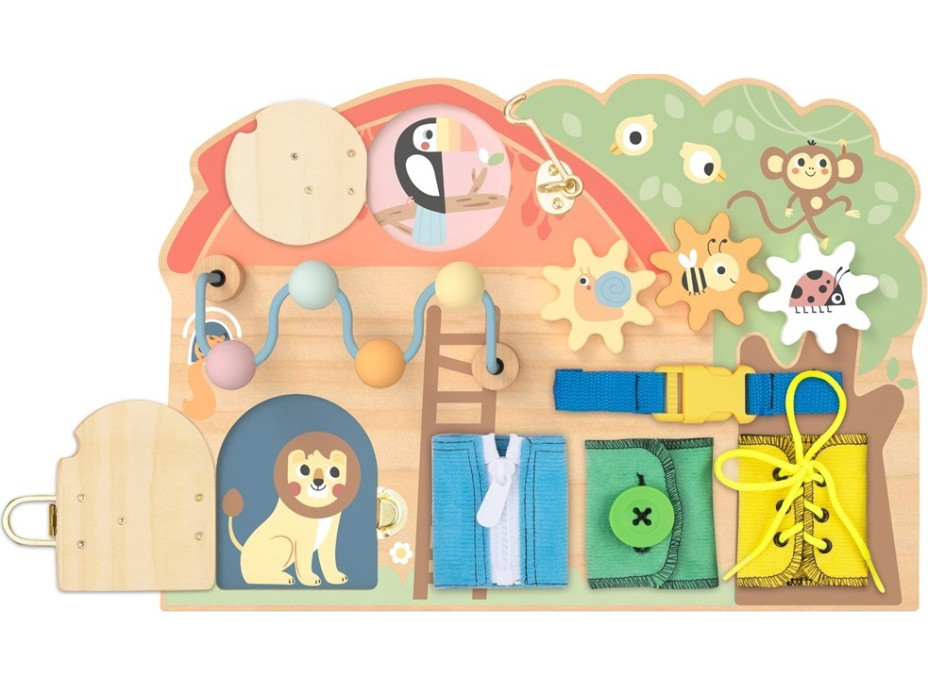 2Kids Toys Activity board Domeček se zvířátky