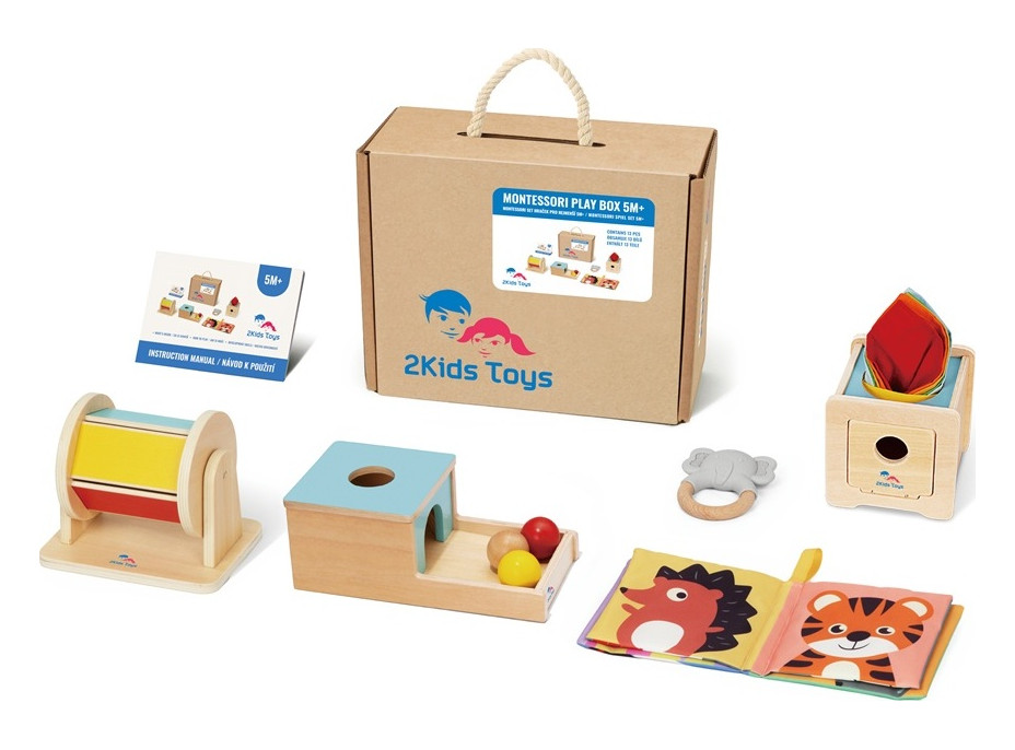 2Kids Toys Montessori set hraček pro nejmenší 5m+