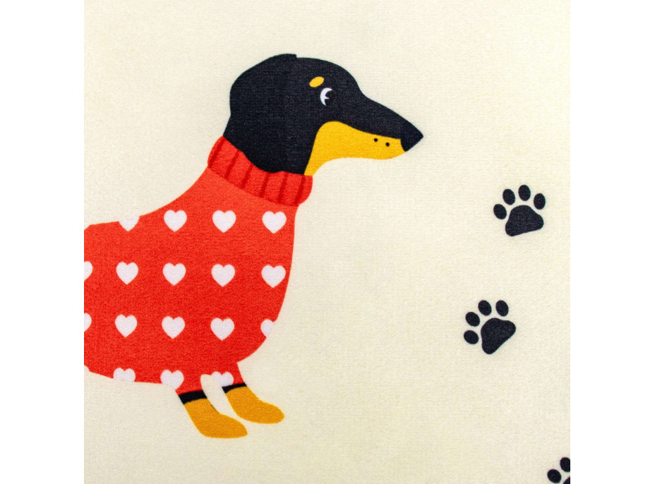 Povlak na polštář DOGGY 40x40 cm - Jezevčíci