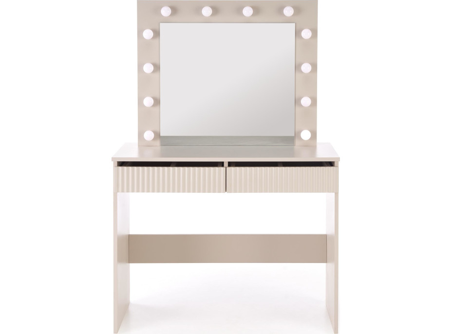 Toaletní stolek SUPERSTAR 2 s LED osvětlením - kašmírový