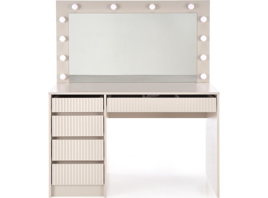 Toaletní stolek SUPERSTAR 2 XL s LED osvětlením - kašmírový