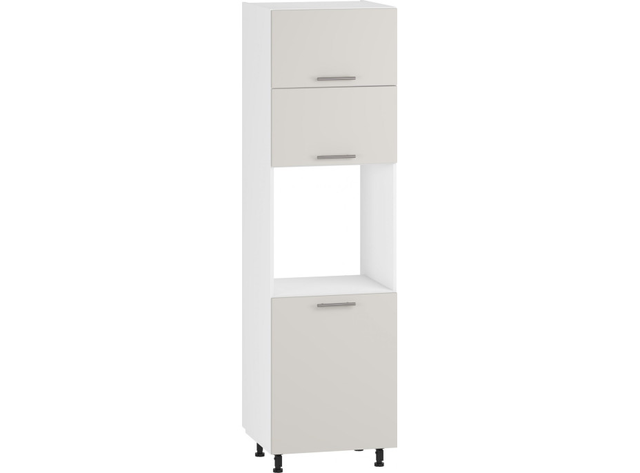 Vysoká kuchyňská skříňka pro vestavnou troubu VITO - 60x214x56 cm - kašmírová