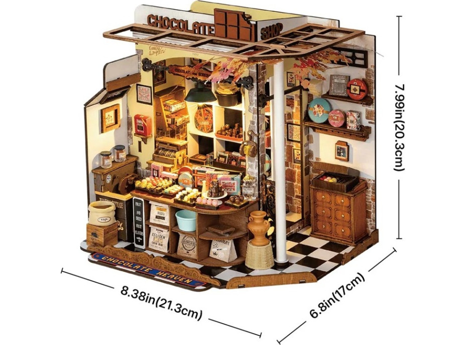 RoboTime Miniatura domečku Henryho čokoládovna