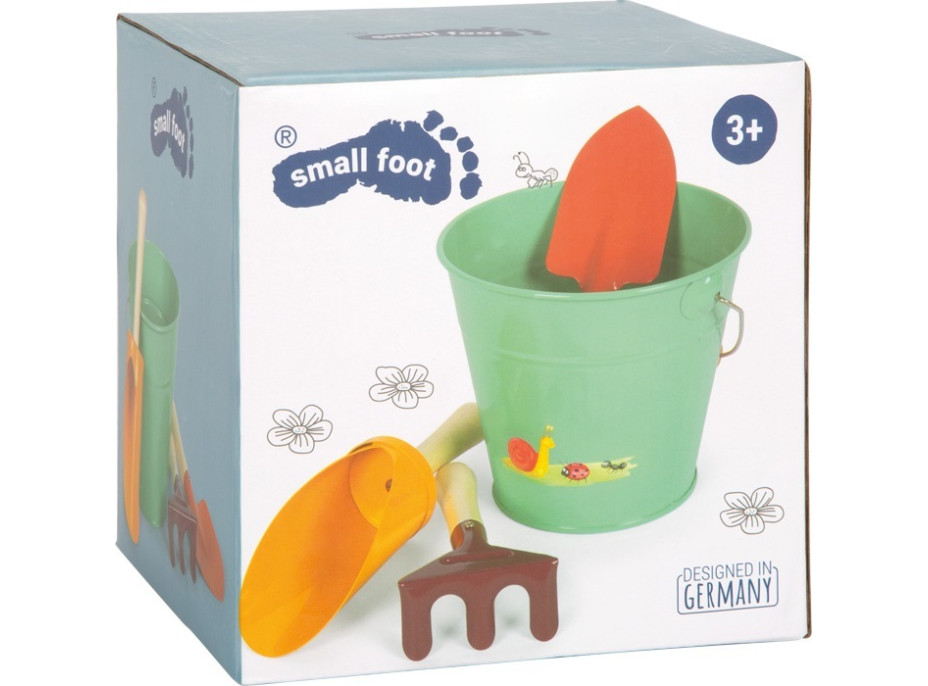small foot Sada zahradního nářadí s kbelíkem Tiny Garden