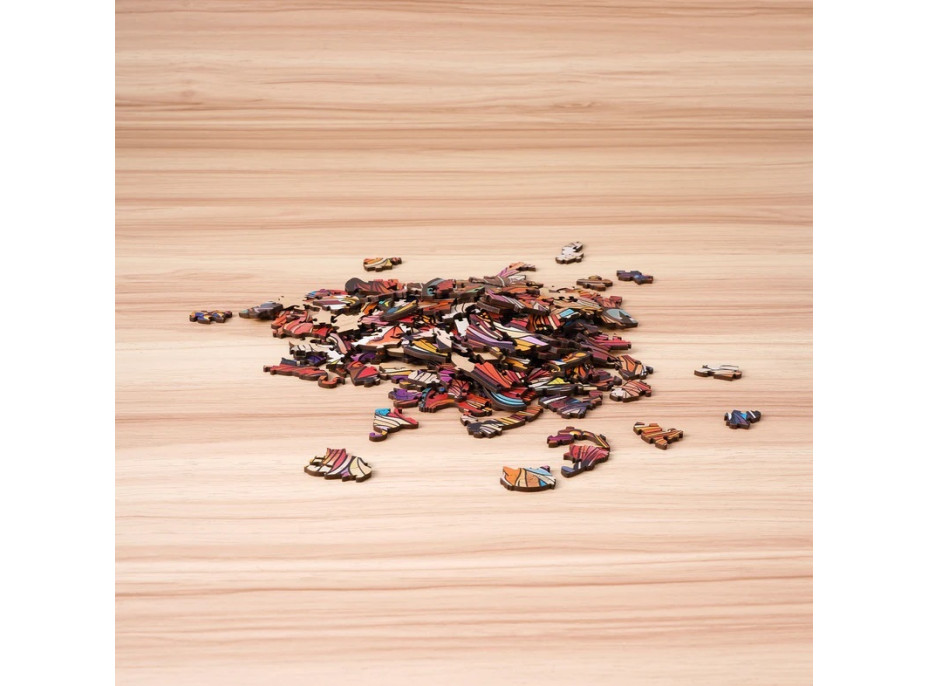 RoboTime Dřevěné puzzle Kočičí král