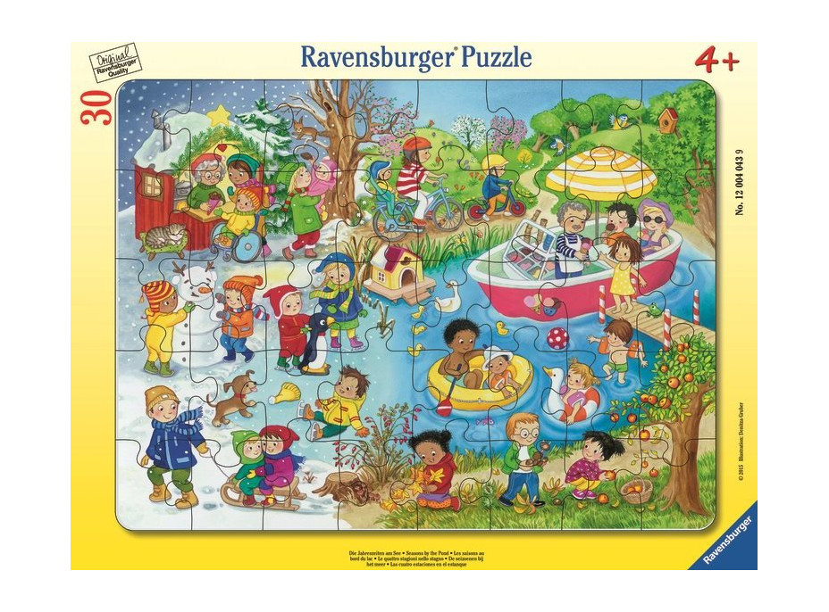 RAVENSBURGER Puzzle 4 roční období u vody 30 dílků
