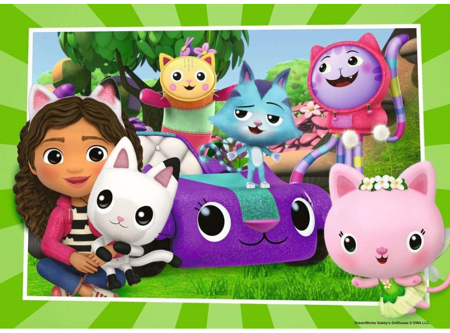 RAVENSBURGER Puzzle Gábinin kouzelný domek 4x42 dílků