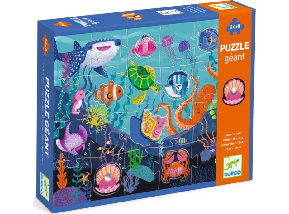 DJECO Puzzle Tactilo sea 24+8 dílků