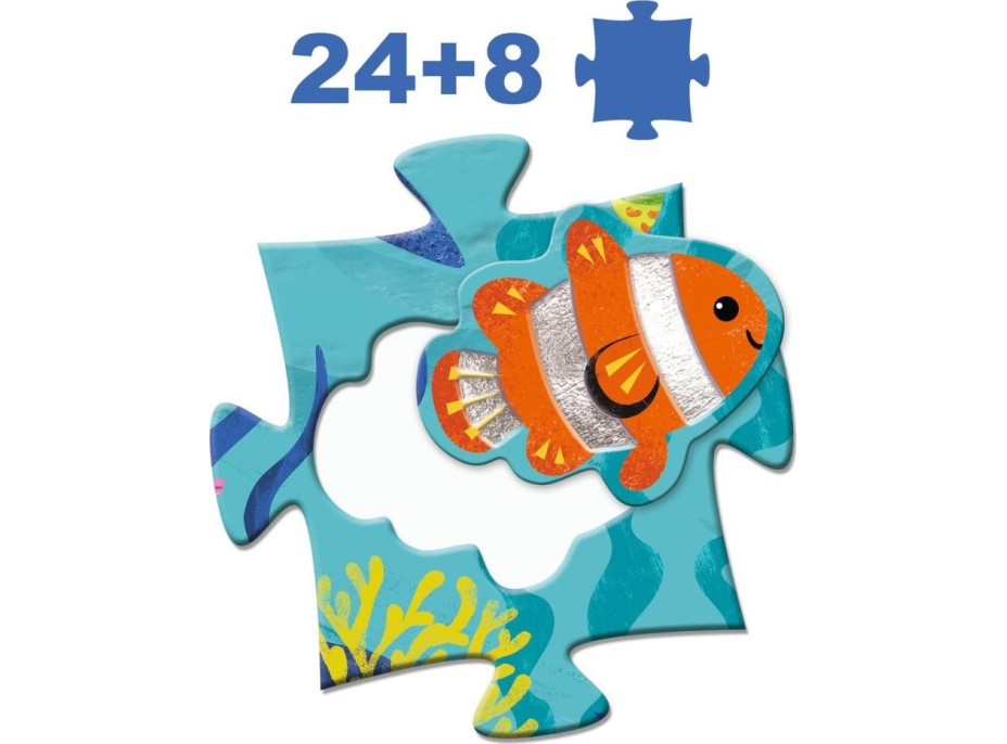DJECO Puzzle Tactilo sea 24+8 dílků