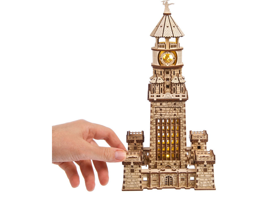 UGEARS Svítící 3D puzzle Alexandrijský maják 340 dílků