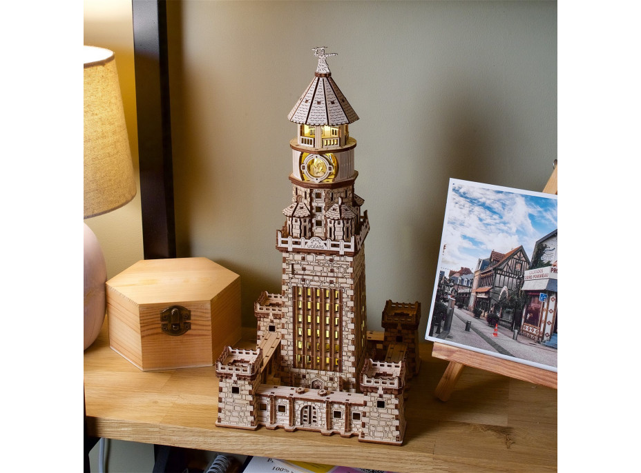 UGEARS Svítící 3D puzzle Alexandrijský maják 340 dílků