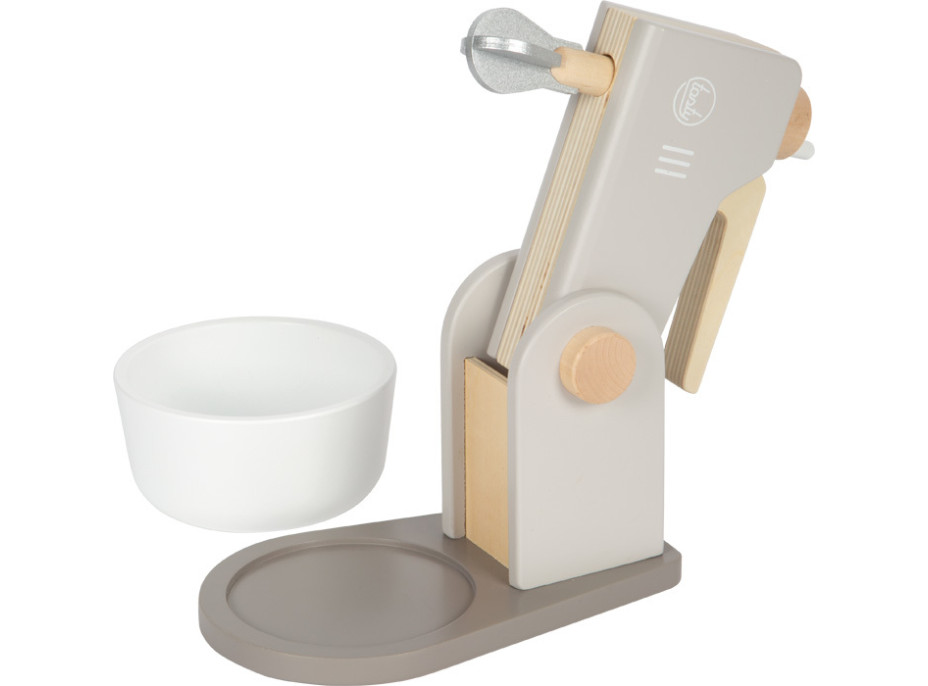 small foot Dřevěný kuchyňský robot 2 v 1 Tasty šedý