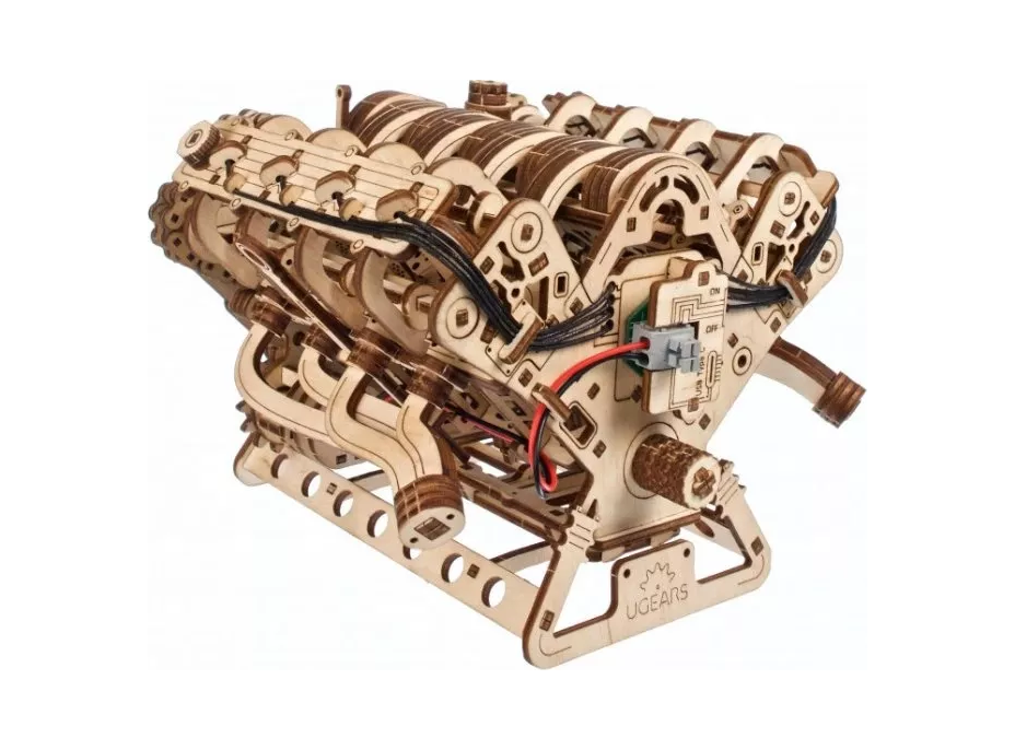 UGEARS 3D puzzle Motor V8, 776 dílků