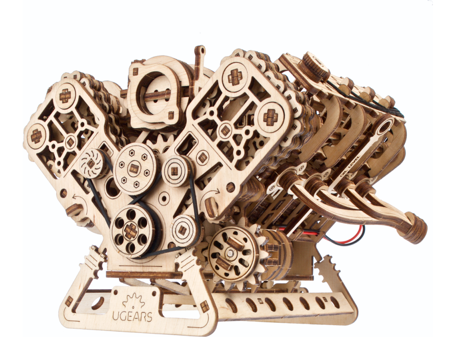 UGEARS 3D puzzle Motor V8, 776 dílků