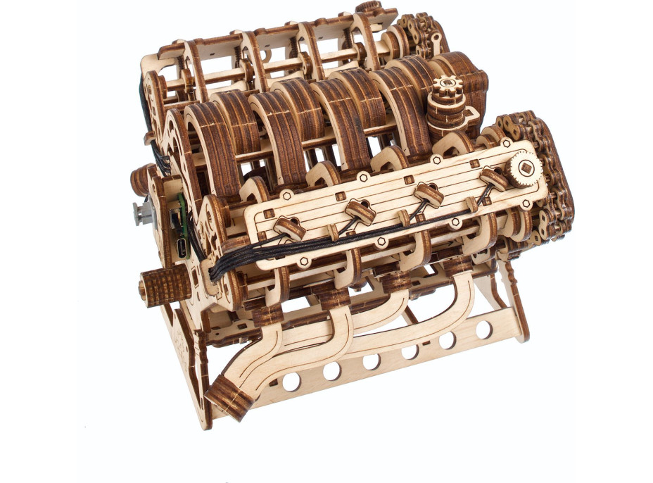 UGEARS 3D puzzle Motor V8, 776 dílků