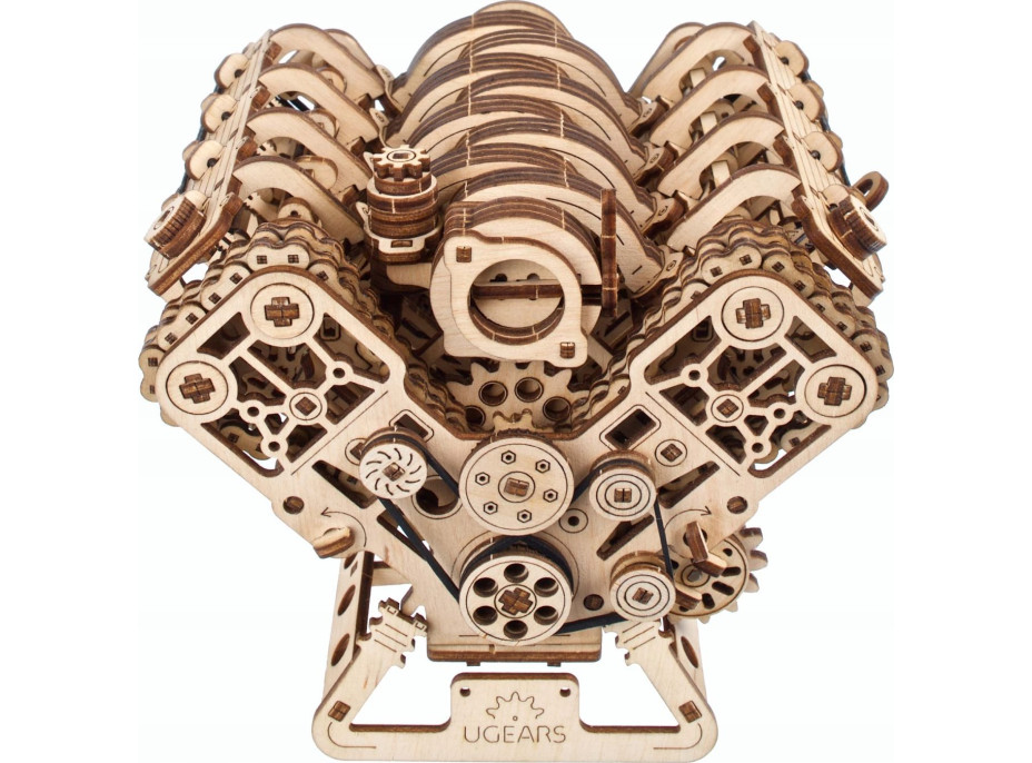 UGEARS 3D puzzle Motor V8, 776 dílků