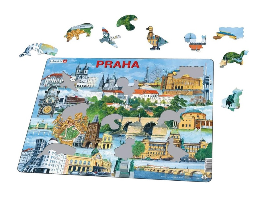Larsen Vzdělávací puzzle Praha Památky 66 dílků