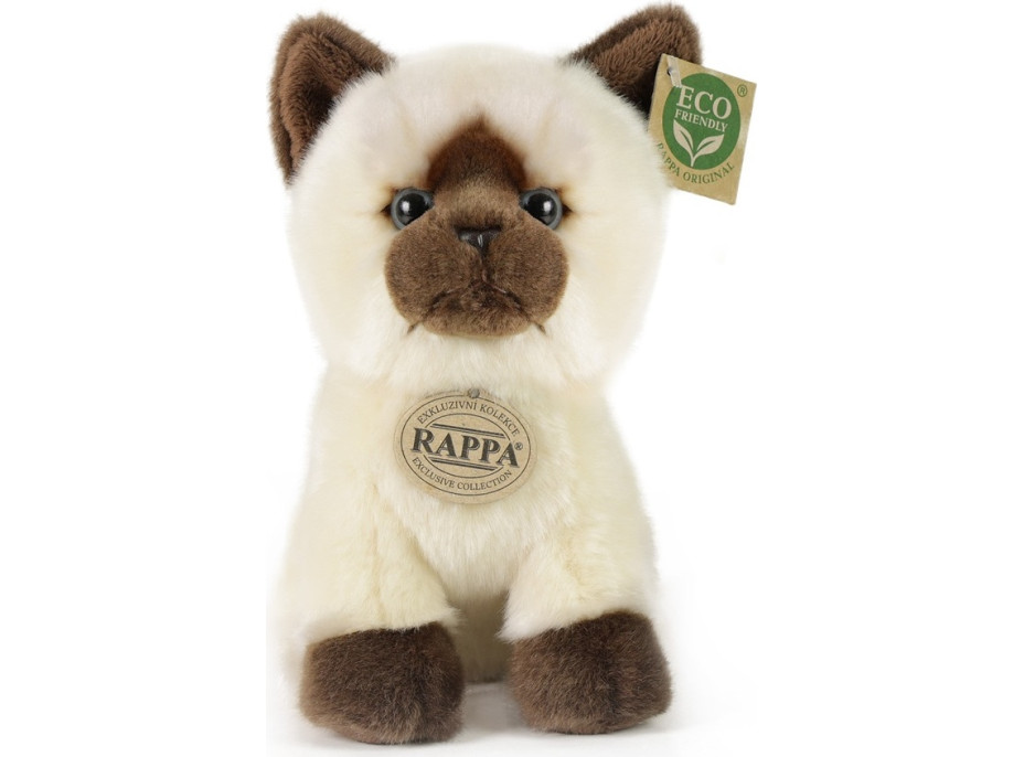 Rappa Plyšová siamská kočka 18 cm ECO-FRIENDLY