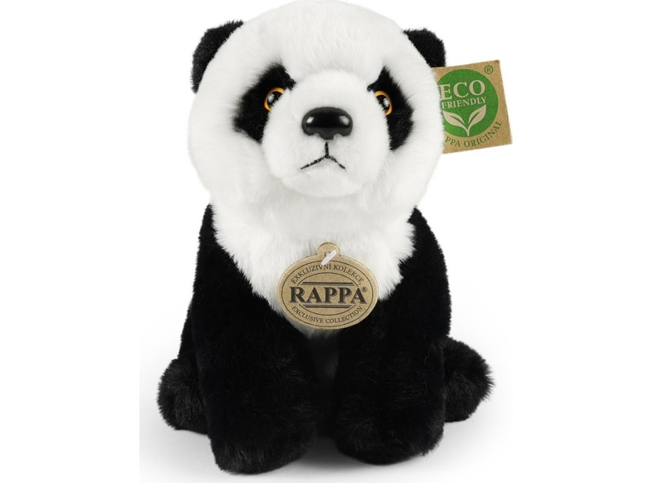 Rappa Plyšová panda sedící 23 cm SOFT COLLECTION, ECO-FRIENDLY