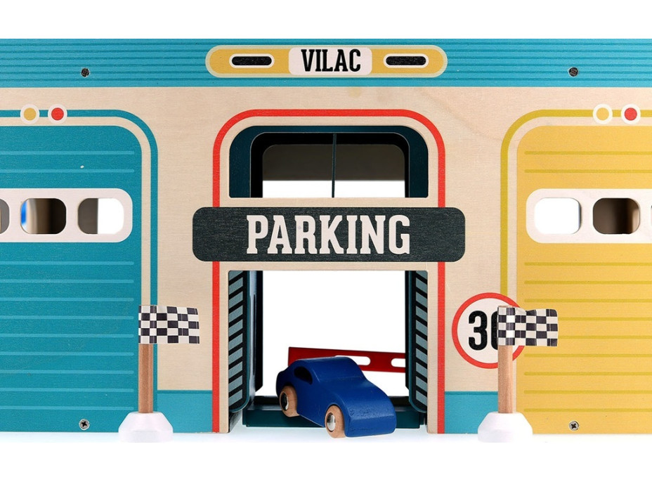 Vilac Dřevěná vintage garáž Vilacity