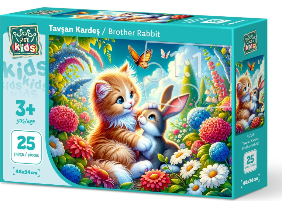 ART PUZZLE Puzzle Bráška králíček 25 dílků