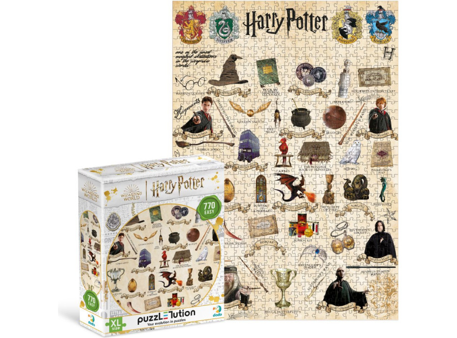 DODO Puzzle Harry Potter: Manuál pro kouzelníky 770 dílků