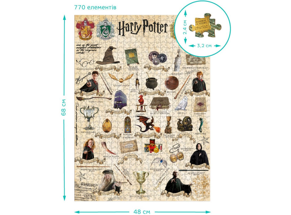 DODO Puzzle Harry Potter: Manuál pro kouzelníky 770 dílků