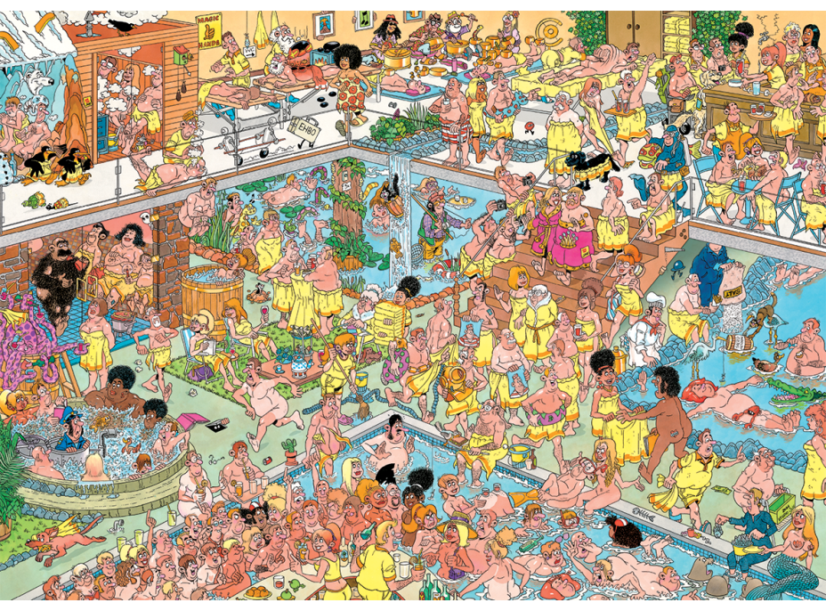 JUMBO Puzzle JvH Tak trochu jiné wellness 1000 dílků