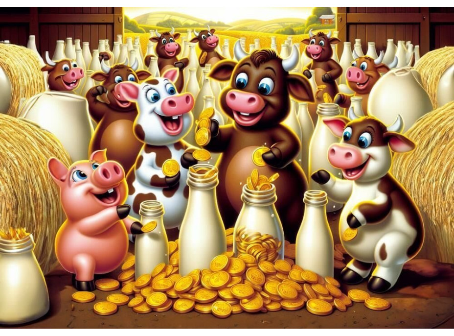 ART PUZZLE Puzzle Mléčný poklad 25 dílků