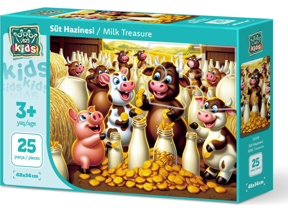 ART PUZZLE Puzzle Mléčný poklad 25 dílků