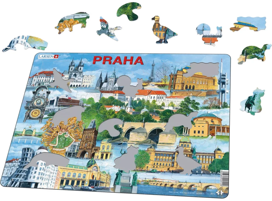 LARSEN Puzzle Praha památky 66 dílků