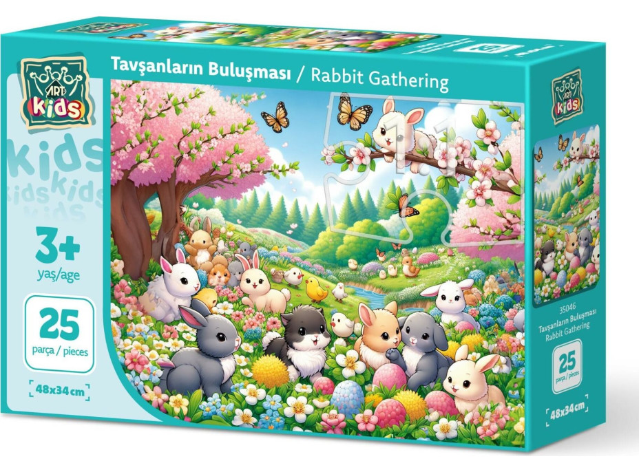 ART PUZZLE Puzzle Setkání zajíčků 25 dílků