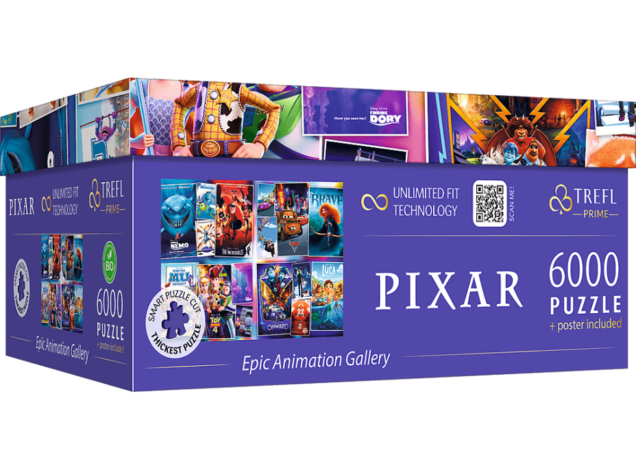 TREFL Puzzle UFT Epická animovaná galerie Disney Pixar 6000 dílků