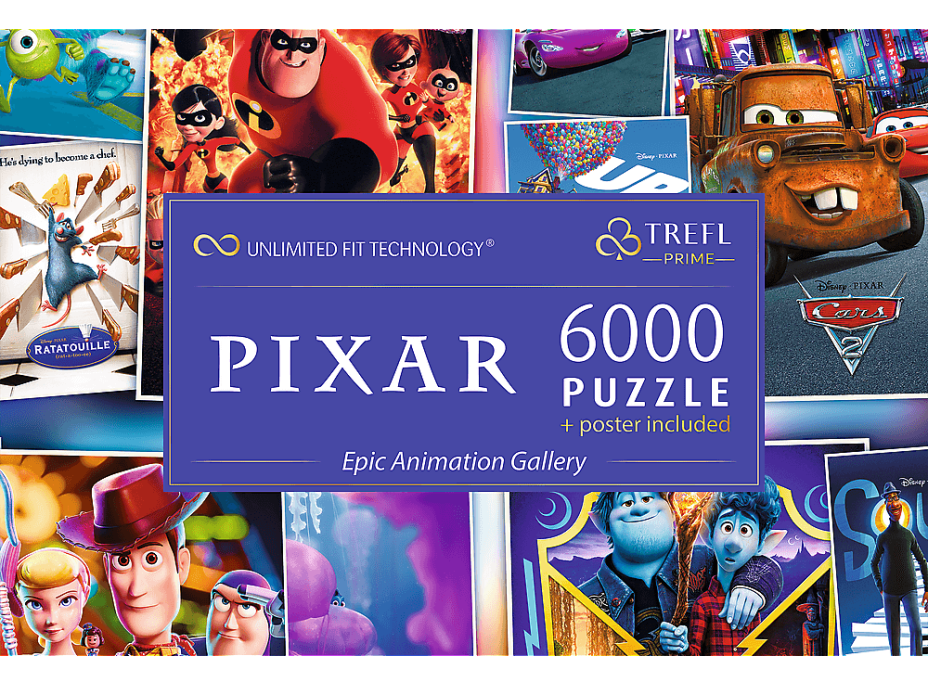 TREFL Puzzle UFT Epická animovaná galerie Disney Pixar 6000 dílků