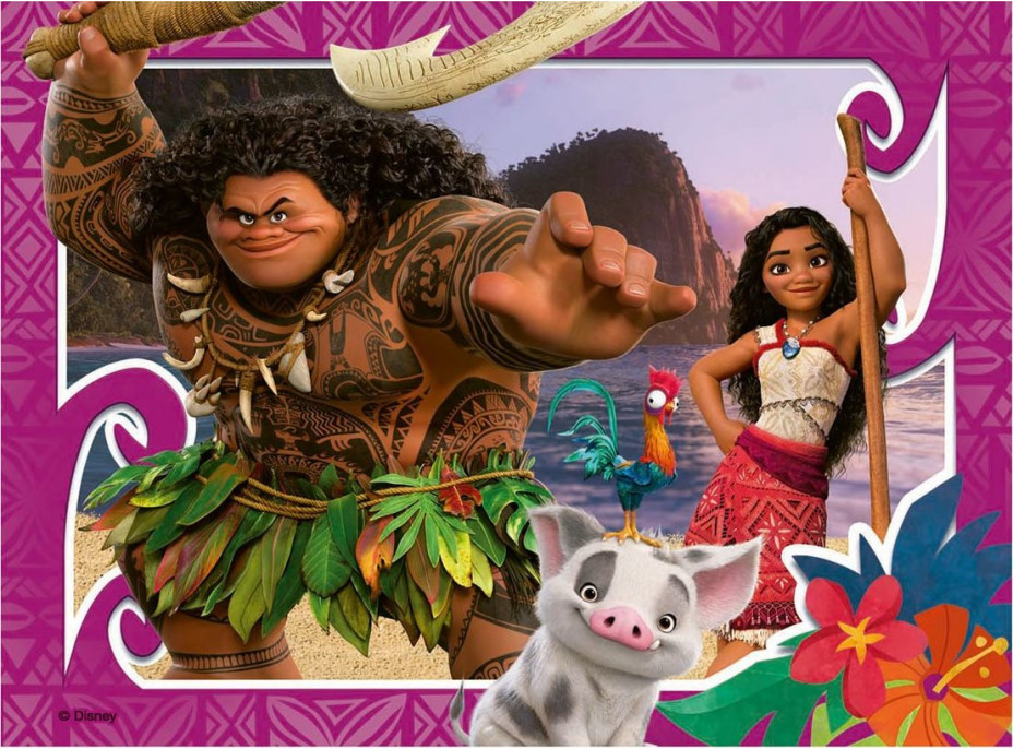 RAVENSBURGER Puzzle Vaiana 2, 4v1 (12,16,20,24 dílků)