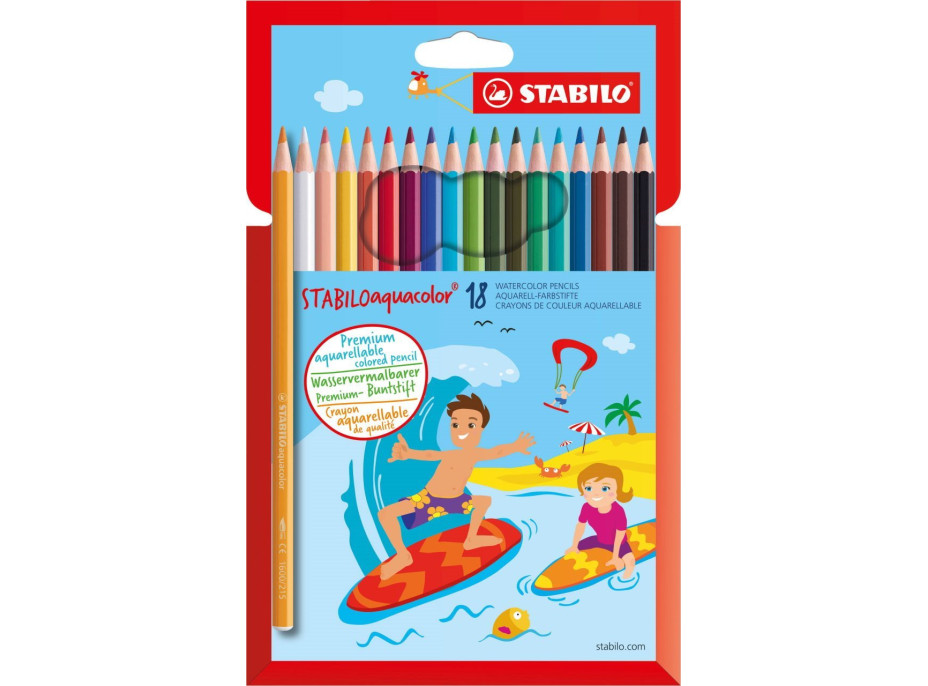 STABILO Sada pastelek Aquacolor 18ks